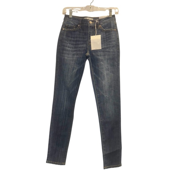 NEW NWT KANCAN MidRise Super Skinny distress women’s jeans size 26 5 - Picture 11 of 17